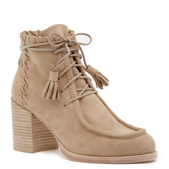 stuart weitzman suede lace up ankle boots